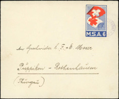 LET Croix Rouge - Poste - Suisse, Lettre En Franchise, Timbre De Soldat "MSA6", Arrivée "Rothenhausen 25/12/39" - Rotes Kreuz