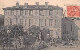 PEYRAUD (Ardèche) - Payraud - Hôtel Grenier, Café-Restaurant De La Gare - Voyagé 1905 (2 Scans) - Autres & Non Classés