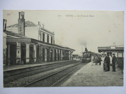Cpa...Lison...(seine-inf.)...le Train De Paris...animée...(locomotive..train)... - Other & Unclassified