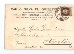 X1650 CARLO SILVA COMMERCIO LEGNAMI SEREGNO X AZEGLIO - Poststempel