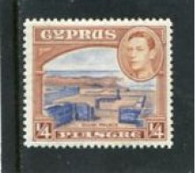 CYPRUS - 1938   GEORGE VI  1/4 Pi  MINT NH - Chipre (...-1960)