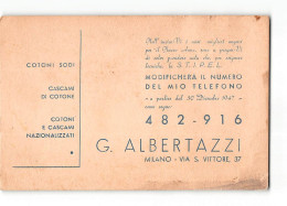 X1657 ALBERTAZZI COTONI  MILANO - Poststempel