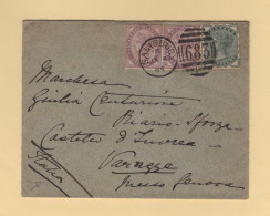 Salisbury - 683 - 1884 - Destination Italie - Cartas & Documentos