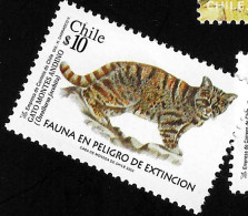 2002 Wild Cats  Michel CL 2069 - 2070 Stamp Number CL 1394 - 1395 Yvert Et Tellier CL 1636 - 1637 Xx MNH - Cile