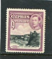 CYPRUS - 1938   GEORGE VI  9 Pi  MINT - Cipro (...-1960)