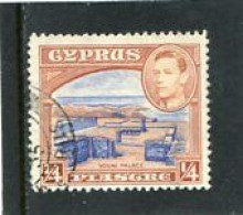 CYPRUS - 1938   GEORGE VI  1/4 Pi  FINE USED - Chipre (...-1960)