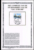 2012 - Toeristische 1981 - Het Complex Van De Stuwdammen Van De 'Eau D'Heure' - Zijde/soie Sony Stamps - Cartes Souvenir – Emissions Communes [HK]