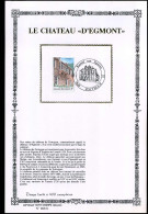 2011 - Touristique 1981 - Le Château D'Egmont - Zijde/soie Sony Stamps - Cartoline Commemorative - Emissioni Congiunte [HK]