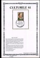 2025 - Culturele 81 -  Max Waller - Zijde/soie Sony Stamps - Cartoline Commemorative - Emissioni Congiunte [HK]