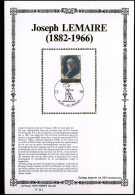 2047 - Joseph Lemaire - Zijde/soie Sony Stamps - Cartes Souvenir – Emissions Communes [HK]