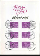 1961 - 150° Verjaardag Onafhankelijkheid België - Souvenir Cards - Joint Issues [HK]