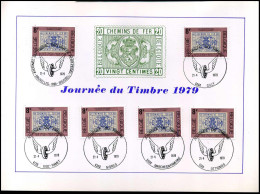1929 - Journée Du Timbre 1979 - Souvenir Cards - Joint Issues [HK]