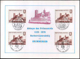 1888 - Norbertijnerabdij Grimbergen - Cartes Souvenir – Emissions Communes [HK]