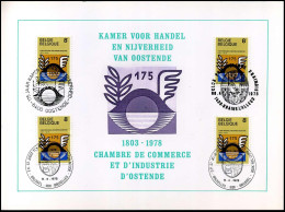 1889 - Kamer Voor Handel En Nijverheid Van Oostende - Souvenir Cards - Joint Issues [HK]
