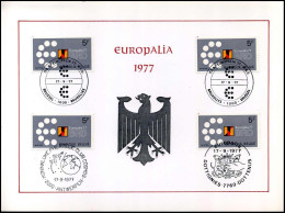 1867 - Europalia 1977 - Souvenir Cards - Joint Issues [HK]