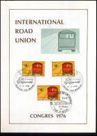 1807 - International Road Union Congres 1976 - Cartes Souvenir – Emissions Communes [HK]