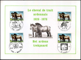 1810 - Société Royale Le Cheval De Trait Ardennais - Cartoline Commemorative - Emissioni Congiunte [HK]