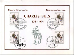 1752 - Normaalschool / école Normale : Charles Buls - Cartas Commemorativas - Emisiones Comunes [HK]