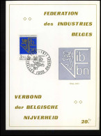 1609 - Verbond Der Belgische Nijverheid / Féderation Des Industries Belges - Cartas Commemorativas - Emisiones Comunes [HK]