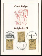 1868 - Belgische Ei / Oeuf Belge - Cartoline Commemorative - Emissioni Congiunte [HK]