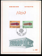 1489/90 - Europa CEPT 1969 - Erinnerungskarten – Gemeinschaftsausgaben [HK]