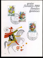 1966/68 - Gente Floraliën / Floralies Gantoises - Cartoline Commemorative - Emissioni Congiunte [HK]