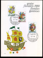 1966/68 - Gente Floraliën / Floralies Gantoises - Cartas Commemorativas - Emisiones Comunes [HK]