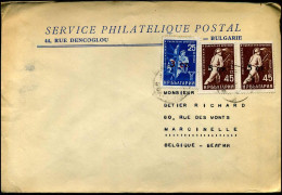 Cover To Marcinelle, Belgium - "Service Philatelique Postal" - Storia Postale