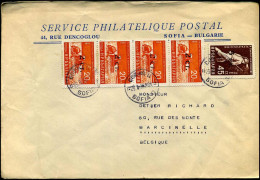 Cover To Marcinelle, Belgium - "Service Philatelique Postal" - Covers & Documents
