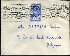 Cover To Marcinelle, Belgium - "République Tunisienne, Sécrétariat D'état Aux Postes, Télégraphes Et Téléphones" - Tunisie (1956-...)