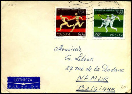 Cover To Namur, Belgium - Lettres & Documents