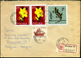 Registered Cover To Brussels, Belgium - Storia Postale