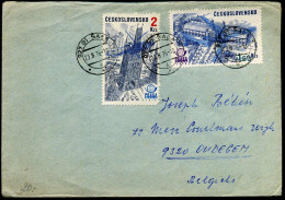 Cover To Oudegem, Belgium - Lettres & Documents