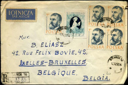 Registered Cover To Brussels, Belgium - Cartas & Documentos