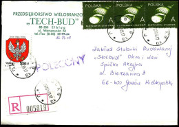 Registered Cover - "Tech-Bud" - Storia Postale