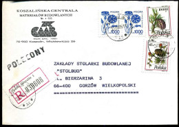 Registered Cover - "Koszalinska Centrala, Materialow Budowlanych" - Storia Postale