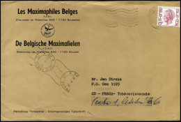 Cover To Prague - 'Les Maximaphiles Belges / De Belgische Maximafielen' - 1970-1980 Elström