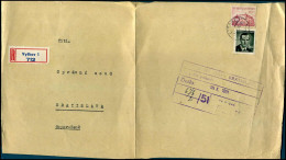 Registered Cover From Vyskov To Bratislava 1951 - Brieven En Documenten