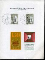 België - 1487 - 150 Jaar Stedelijk Onderwijs Antwerpen - Covers & Documents