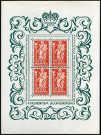 Liechtenstein - Madonna Bloc 1965 - MNH ** - Platenumber 2 - Nuevos