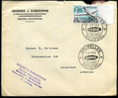 Cover Naar Borgerhout - 'Georges J. Christophe, Antwerpen' - 1259 SABENA - Briefe U. Dokumente
