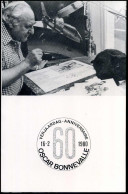 1977 Op Souvenir 60ste Verjaardag Oscar Bonnevalle Met Prachtige Tekeningen - Zeldzaam, Slechts 100 Exemplaren - Lettres & Documents
