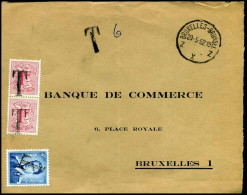 926 + 2x 1027B + T -- 'Banque De Commerce, Bruxelles' - Cartas & Documentos