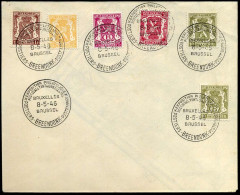 Cover - Stempel : Exposition Philatélique / Postzegeltentoonstelling Breendonk 08-05-1946 - 1935-1949 Petit Sceau De L'Etat