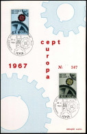 1415/16 - Europa ECPT 1967 -- Echophil - Erinnerungskarten – Gemeinschaftsausgaben [HK]