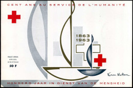1262/68 - Eeuwfeest Van Het Internationale Rode Kruis - Souvenirkaart - Brieven En Documenten