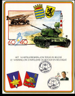 2415 - Het 14 Artilleriebataljon Terug In België / Le 14 Bataillon D'artillerie De Retour En Belgique - Cartoline Commemorative - Emissioni Congiunte [HK]