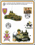 2621 - 50 Jaar Belgische Strijdkrachten In Duitsland / 50 Ans De Forces Belges En Allemagne - Cartas Commemorativas - Emisiones Comunes [HK]
