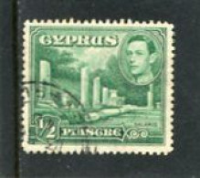 CYPRUS - 1938   GEORGE VI  1/2 Pi  FINE USED - Chipre (...-1960)