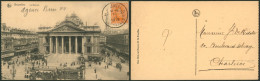 Albert - N°135 Sur CP Obl Agence De Fortune "Brussel / Bruxelles 27" (1919) > Charleroi - Fortuna (1919)